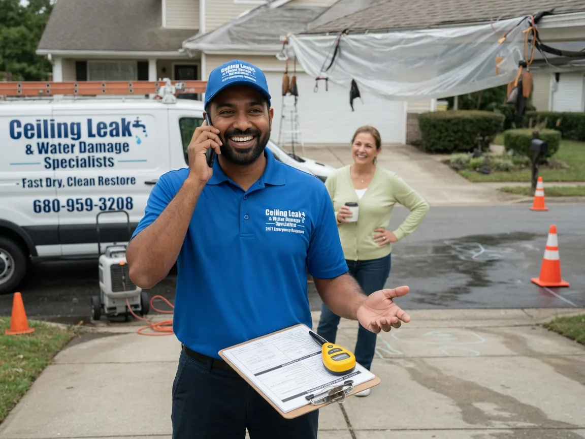 Ceiling Leak Cleanup Stroh, IN FAQs